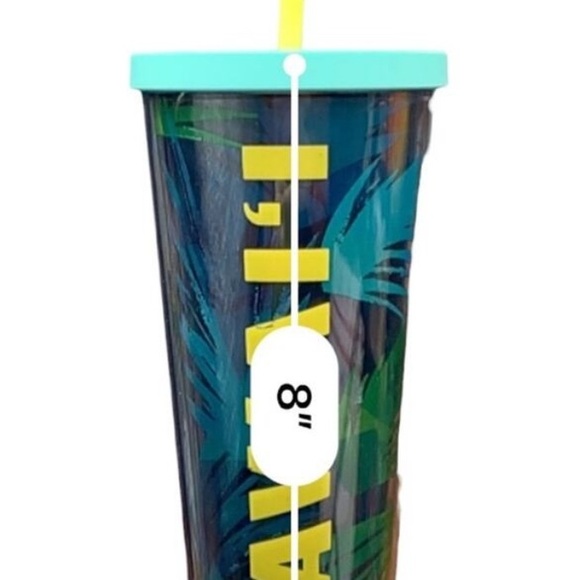 Starbucks Hawaiian Tropical Tumbler with Straw - New no box - never used - Picture 2 of 3